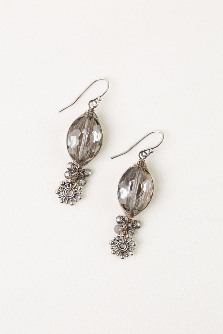 Windsor Castle Crystal Herringbone Earrings