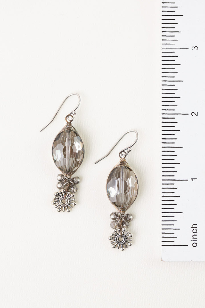 Windsor Castle Crystal Herringbone Earrings
