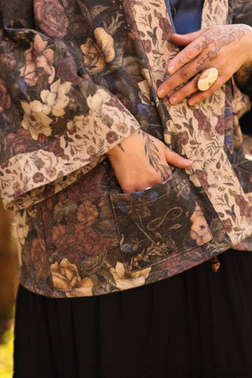 Lionheart Fleece Cottage Cardigan Kimono Jacket