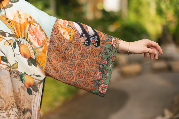 Secret Garden Pixie Duster Cropped Kimono w/ Swan
