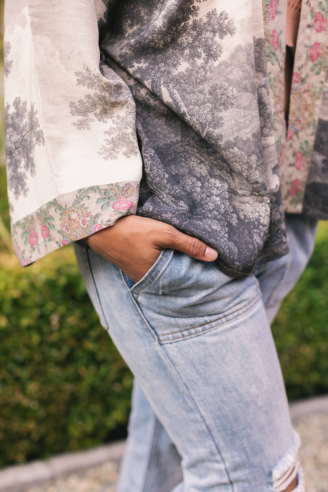 Still I Rise Pixie Duster Cropped Kimono w Sunrise Woman