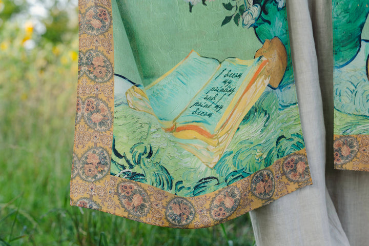 I Paint My Dream Bohemian Van Gogh Goddess Kimono