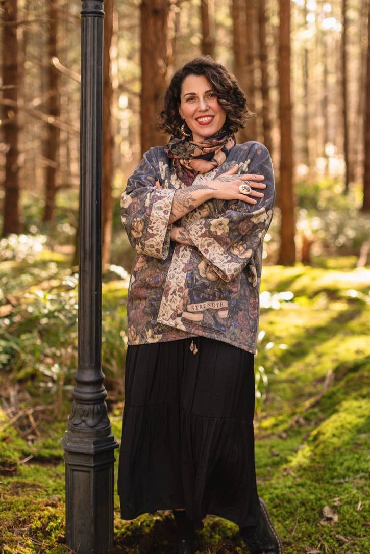 Lionheart Fleece Cottage Cardigan Kimono Jacket
