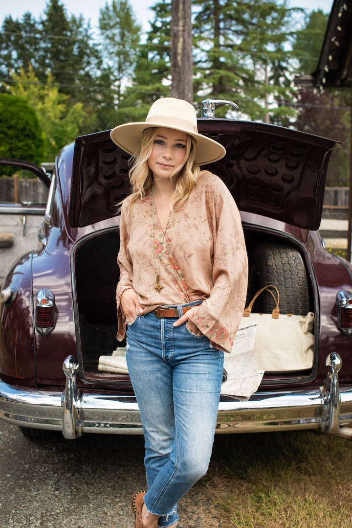 Map of My Heart Pixie Duster Cropped Kimono w/ Heart