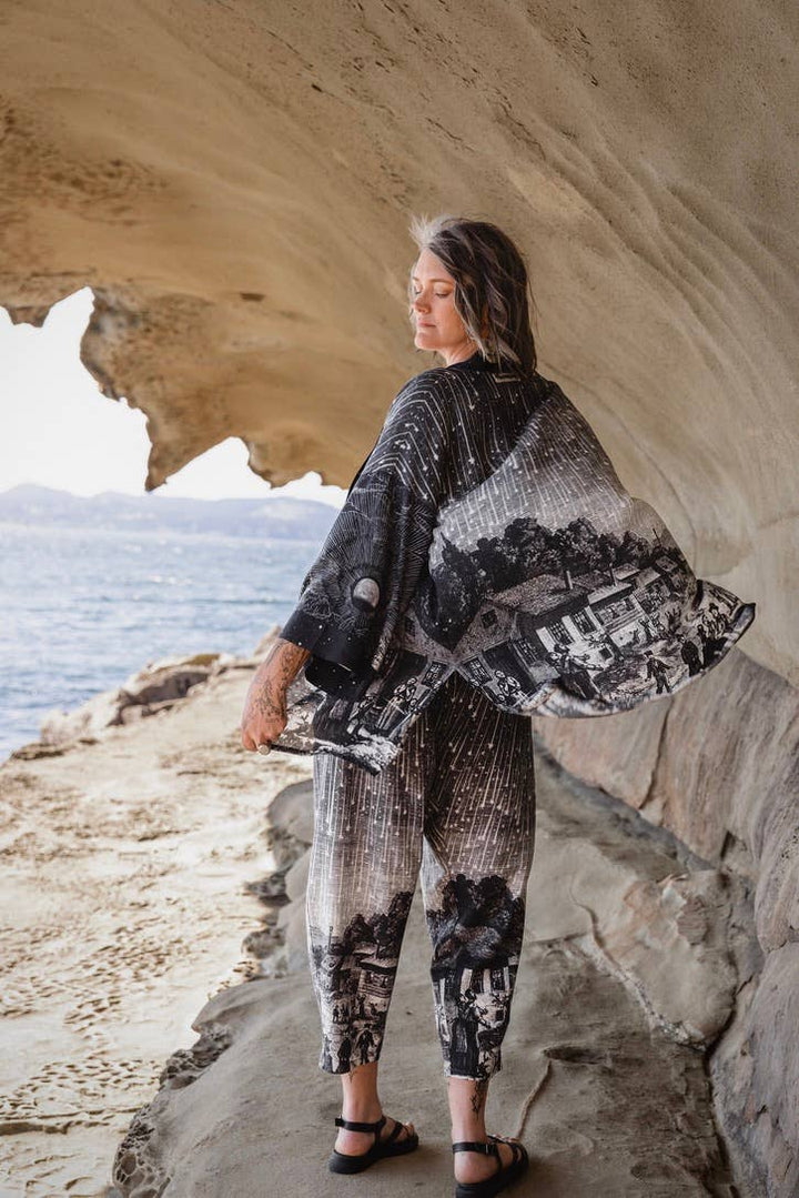 The Stargazer Matineé Duster w/ Celestial Print
