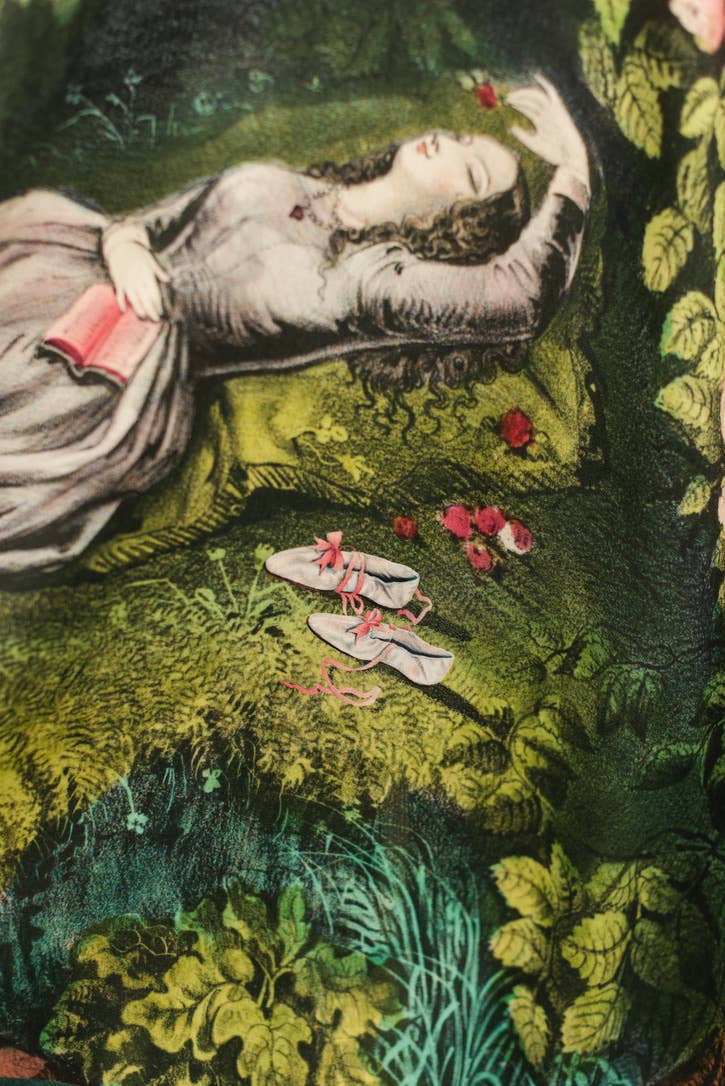 The Daydreamer Goddess Duster Kimono w/ Roses & Rabbits