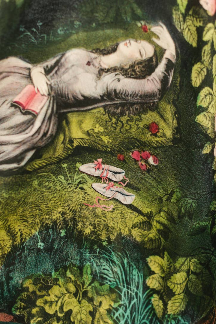 The Daydreamer Goddess Duster Kimono w/ Roses & Rabbits