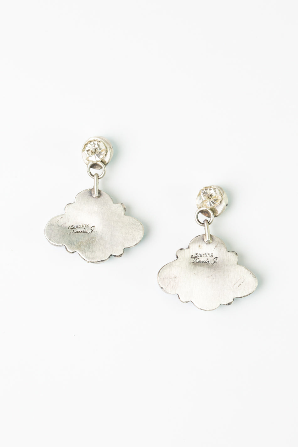 Travis J Golden Hills Turquoise Statement Earrings
