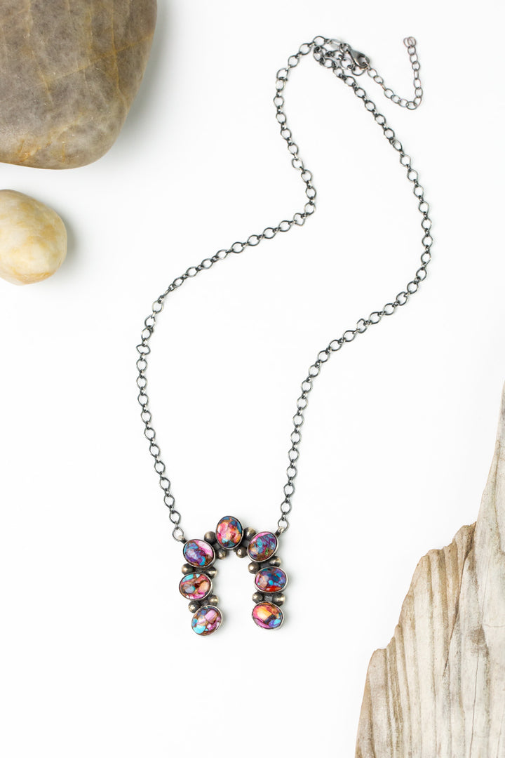 J. Frank 19-21" Pink Dahlia Statement Necklace