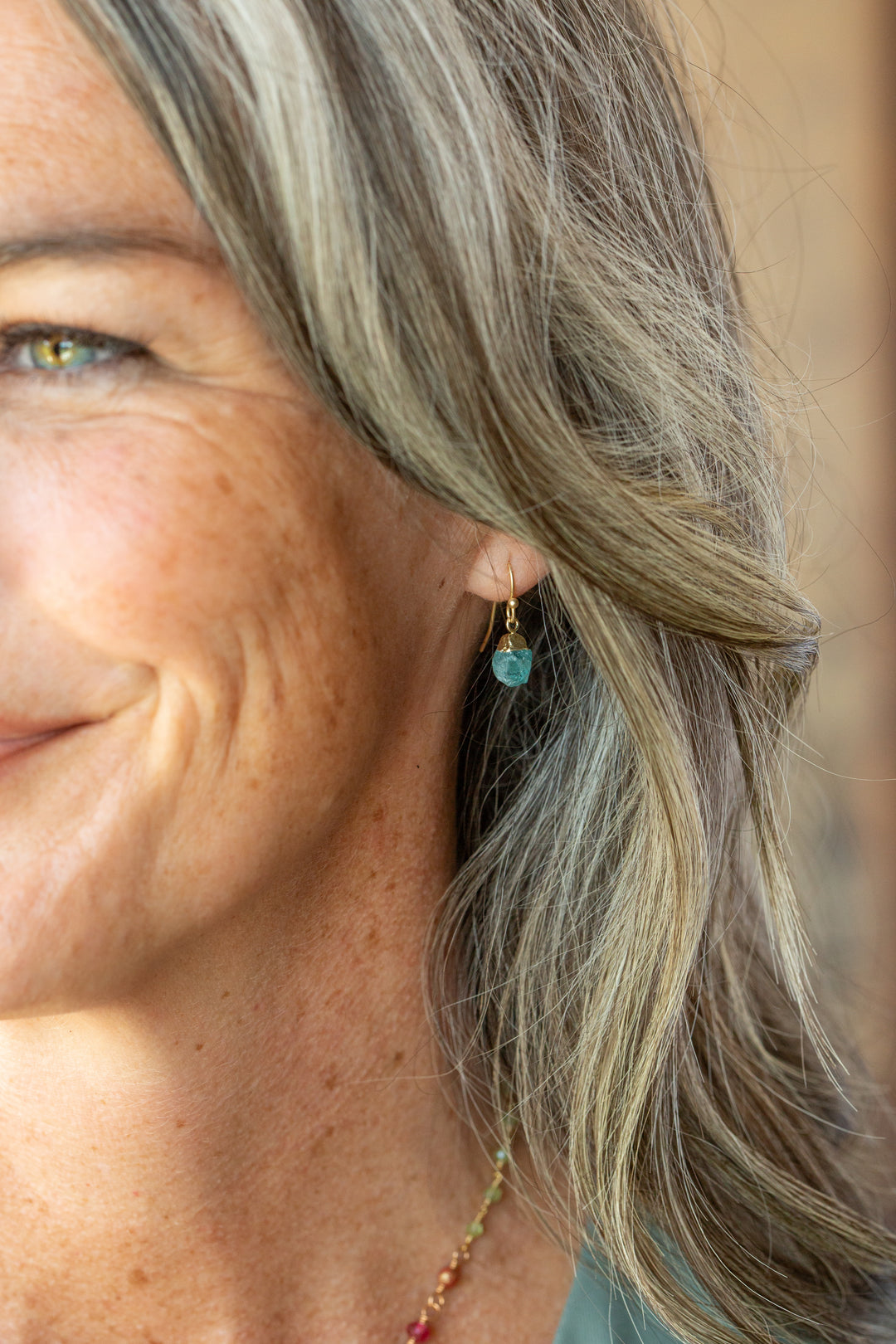 Farmers Market Apatite Simple Earrings