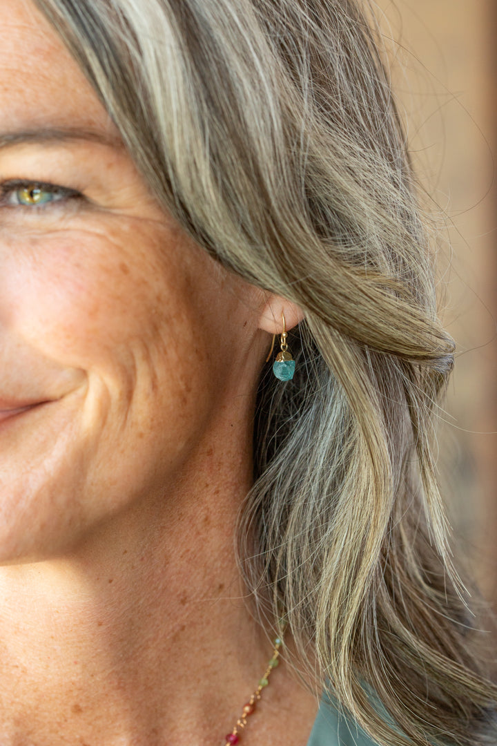 Farmers Market Apatite Simple Earrings