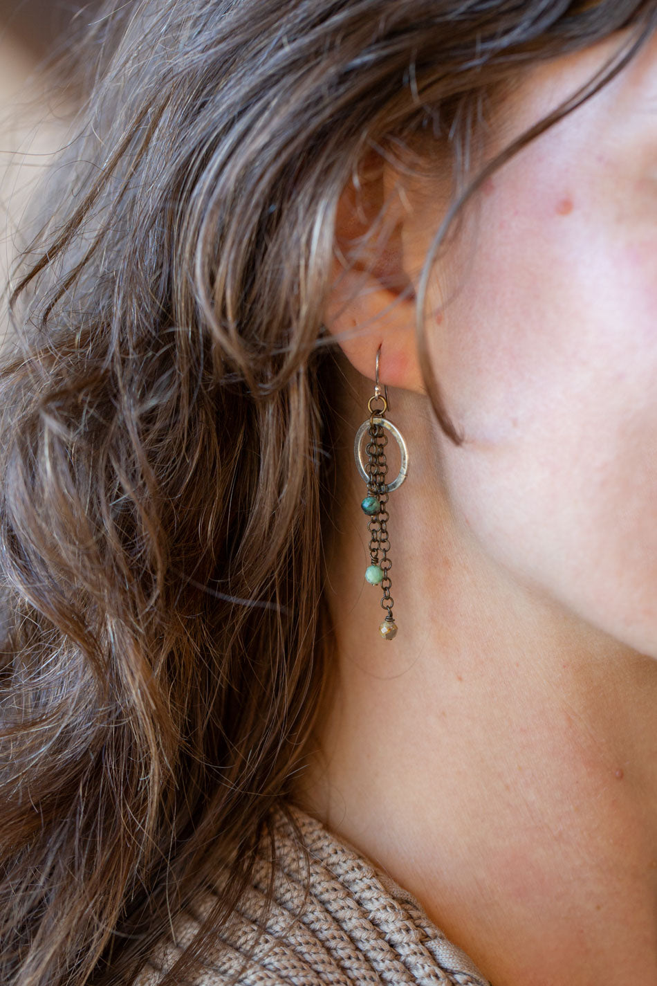 Wisdom Within Jasper Tassel Earrings