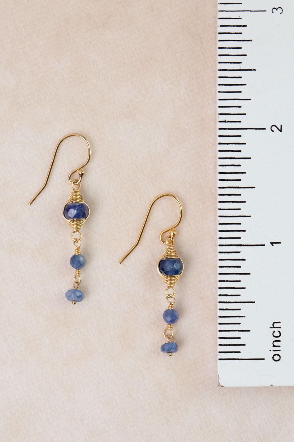 One Of A Kind Sapphire Dangle Earrings