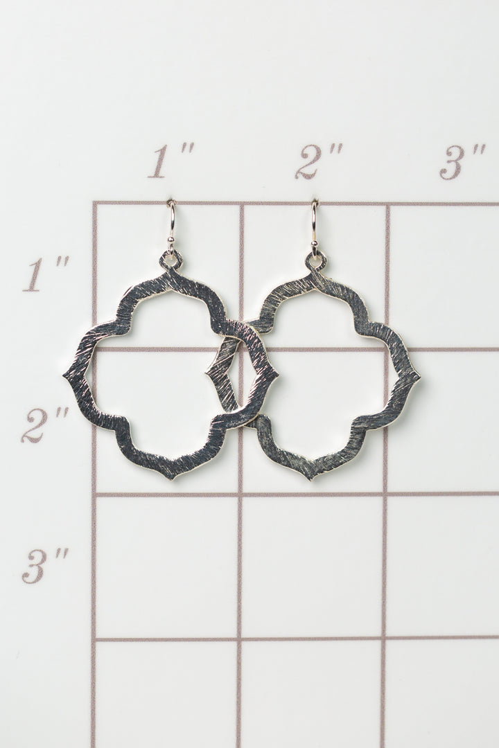 Brushed Silver Earrings