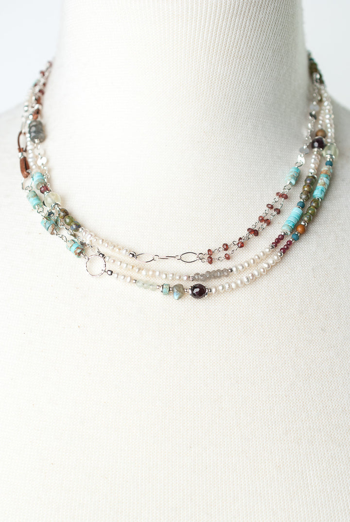 *Bloom 54-56" Long Collage Wrap Necklace