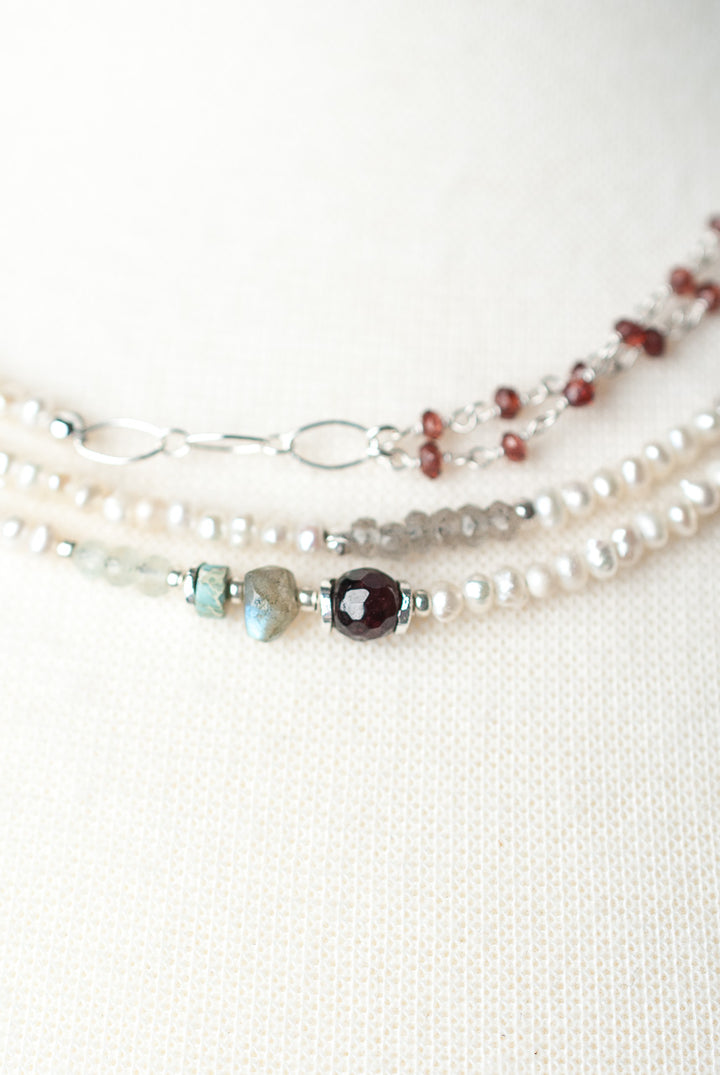 *Bloom 54-56" Long Collage Wrap Necklace
