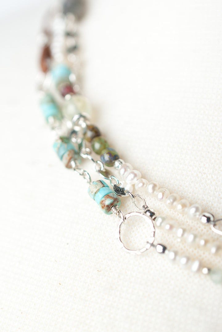 *Bloom 54-56" Long Collage Wrap Necklace