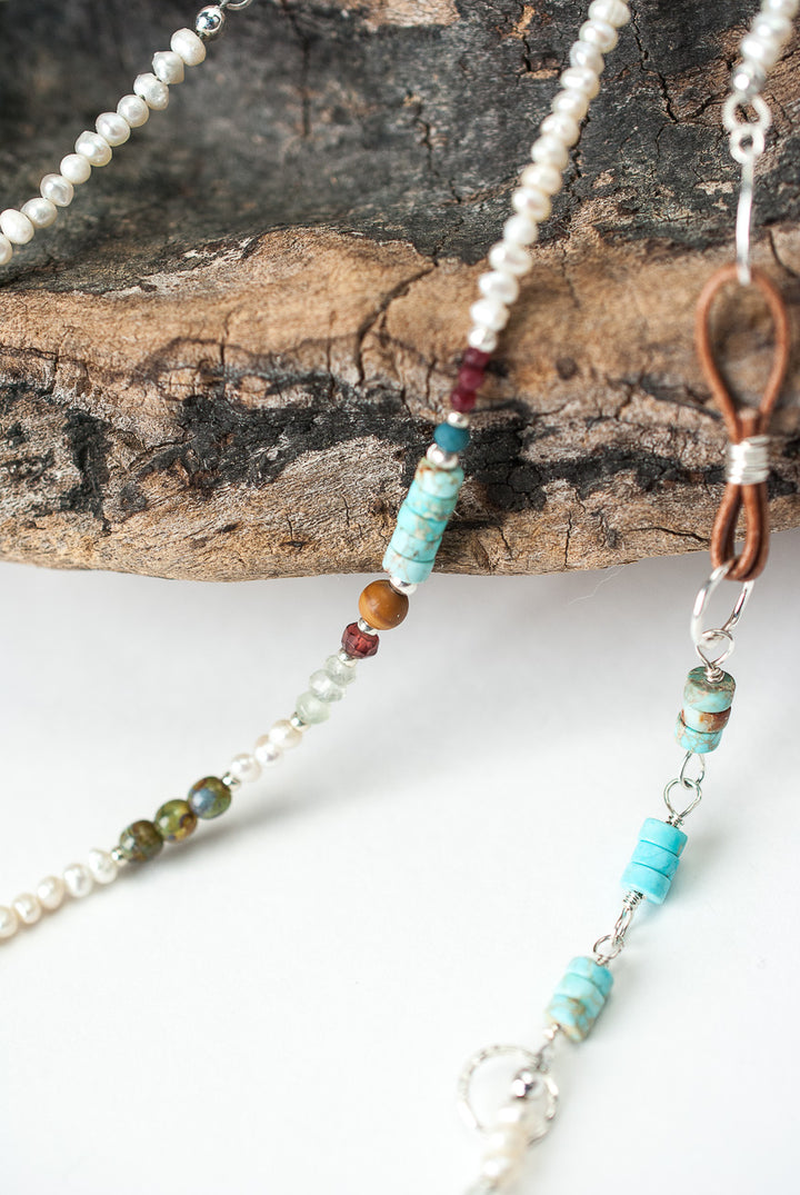 *Bloom 54-56" Long Collage Wrap Necklace