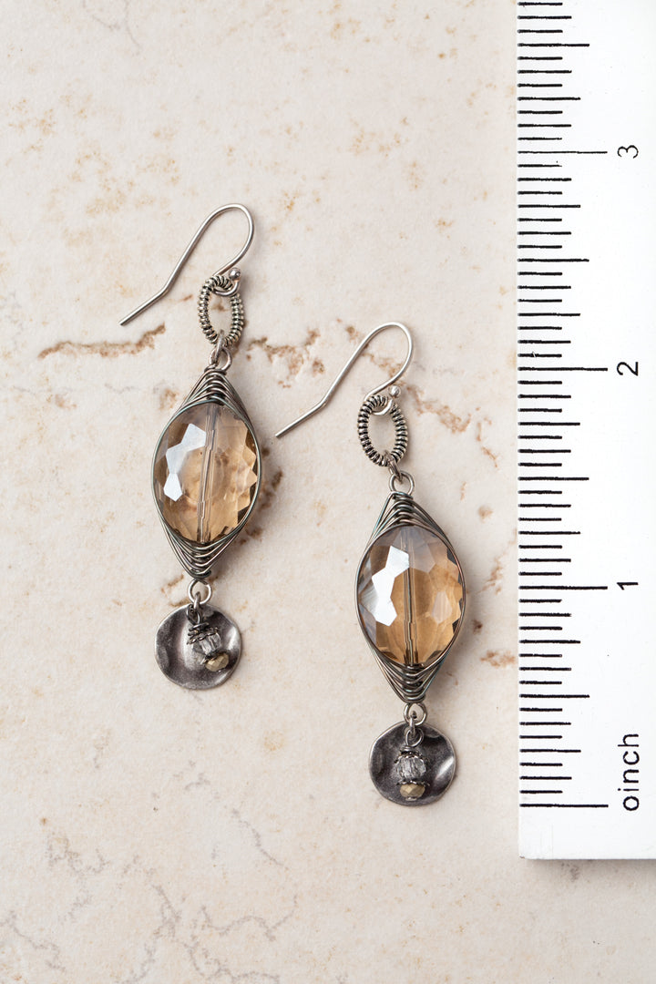 Windsor Cottage Crystal Herringbone Earrings