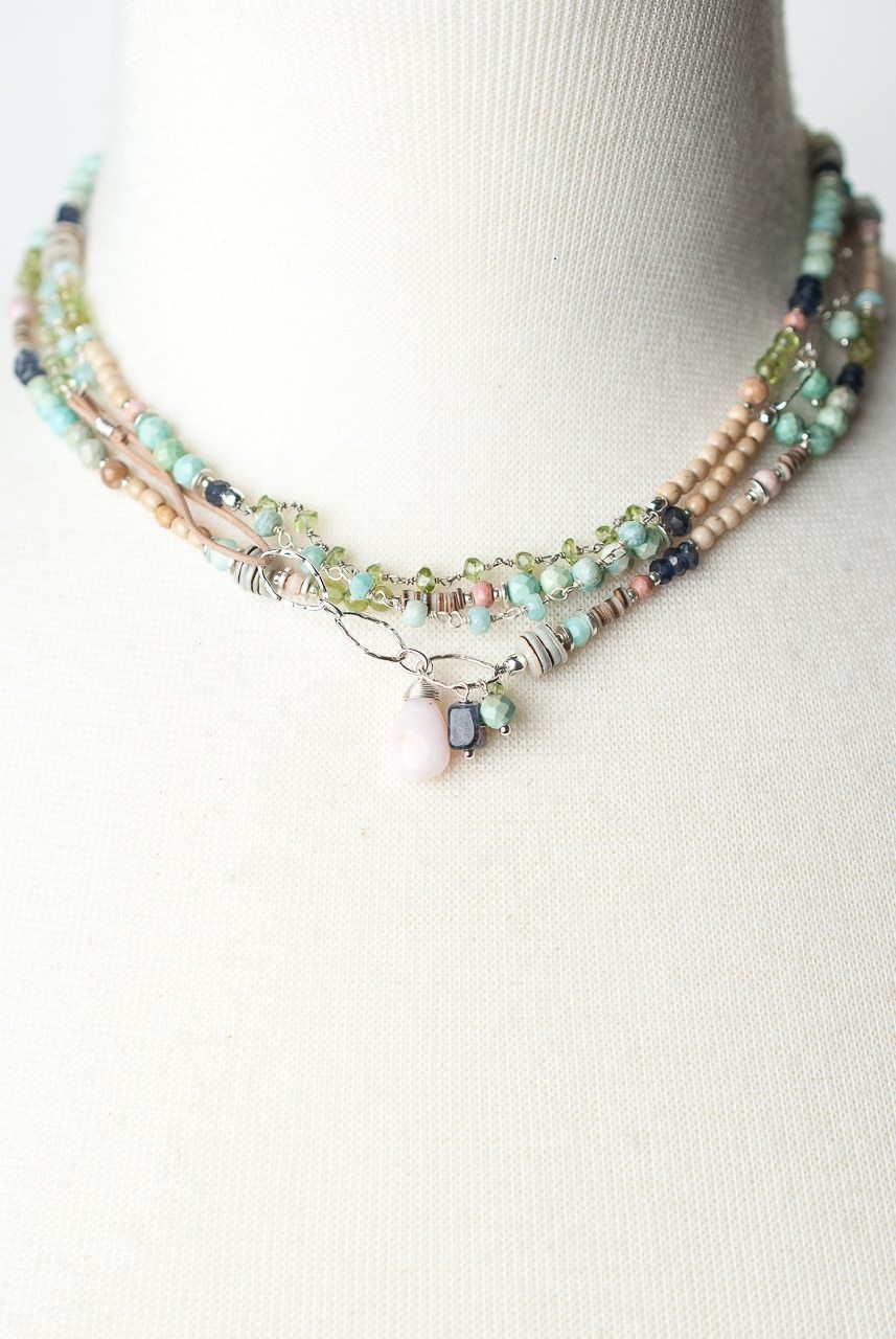 Fresh Air 50-52" Long Gemstone CollageLayer Necklace