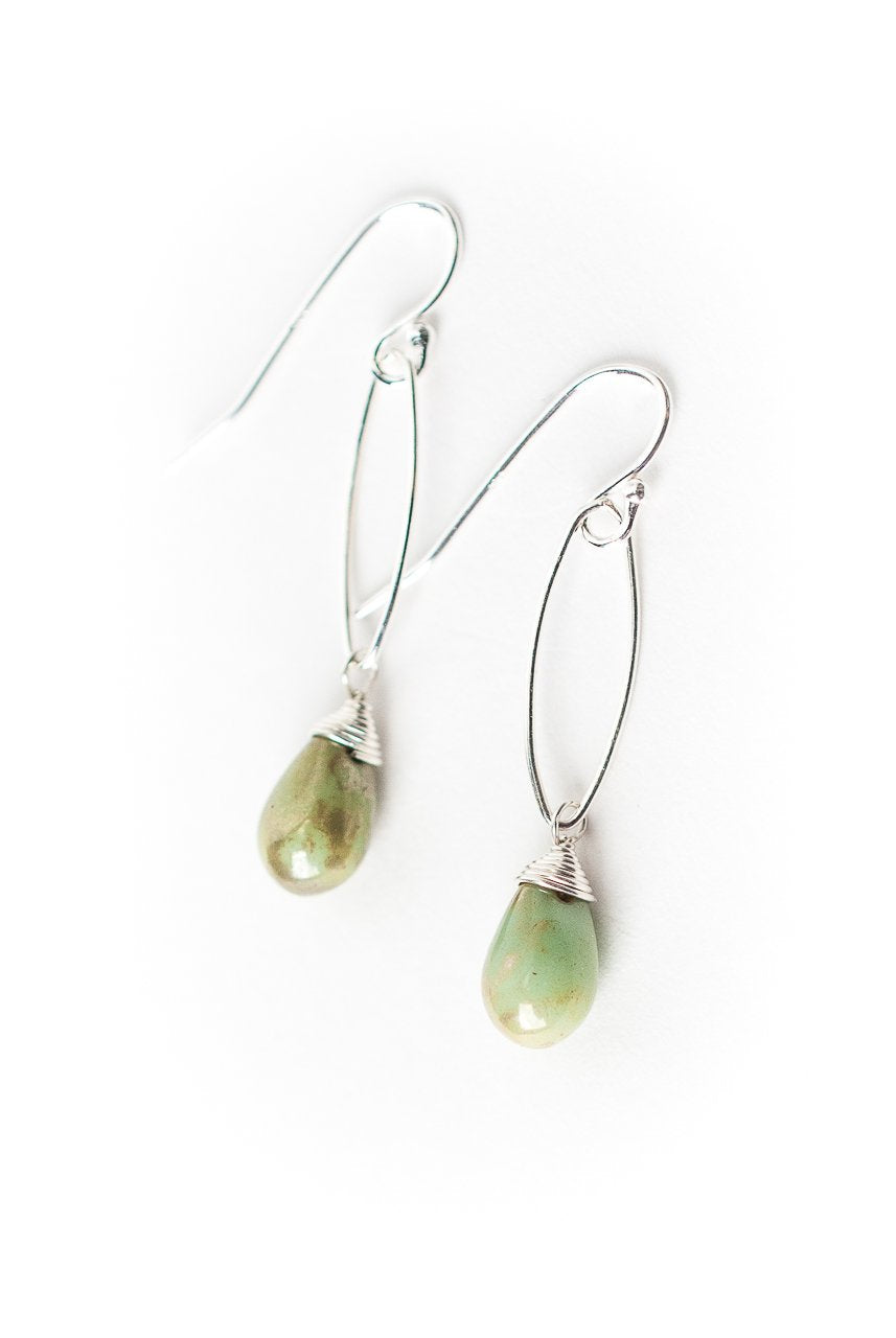 *Gentle Breeze Czech Glass Dangle Earrings (limited)