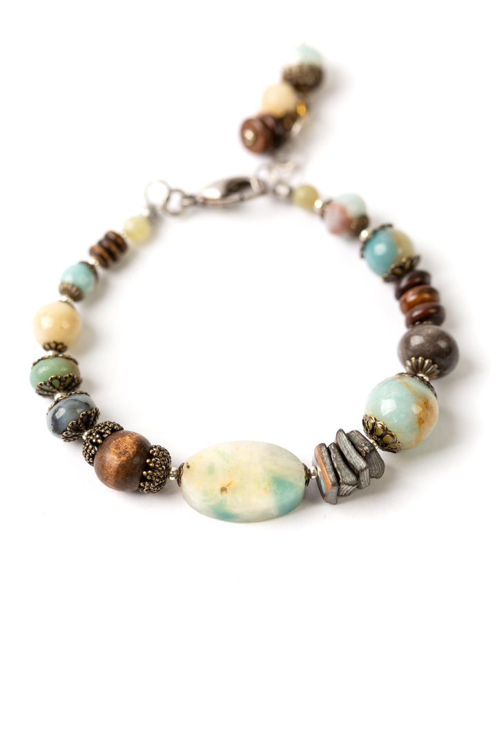 Integrity 7.5-8.5" Wood Abalone Simple Bracelet (limited)