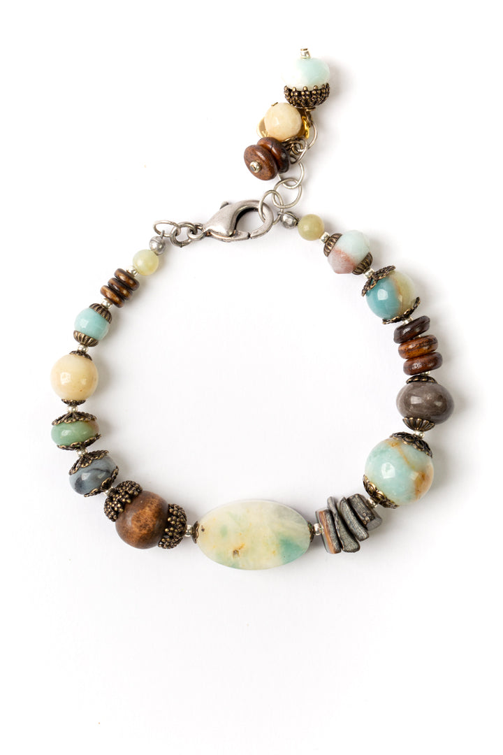 Integrity 7.5-8.5" Wood Abalone Simple Bracelet (limited)