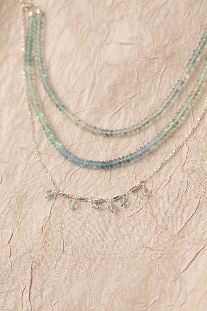 Limited Edition 19-21" Fluorite Multistrand Necklace