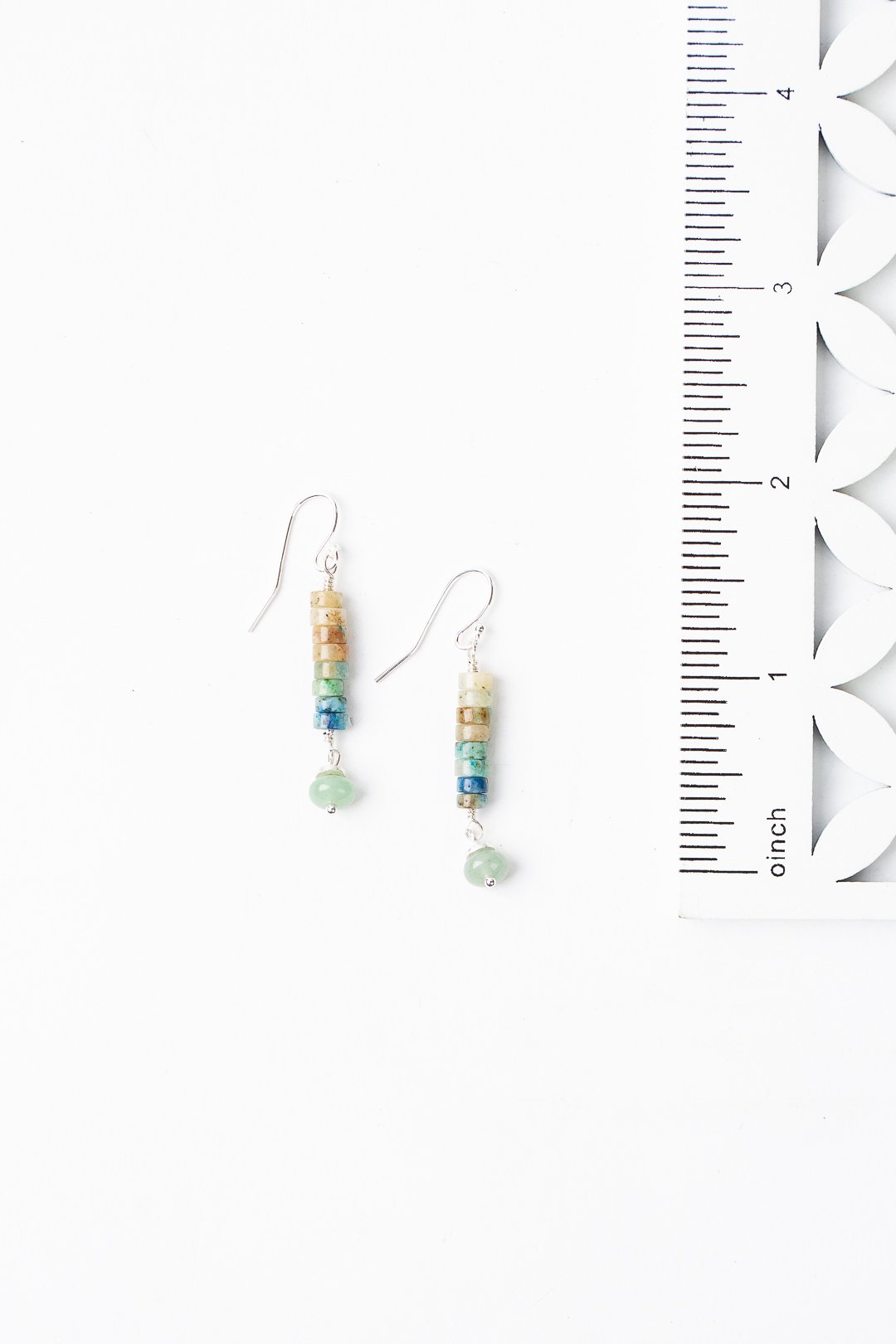 Limited Edition Jasper With Green Aventurine Simple Earrings