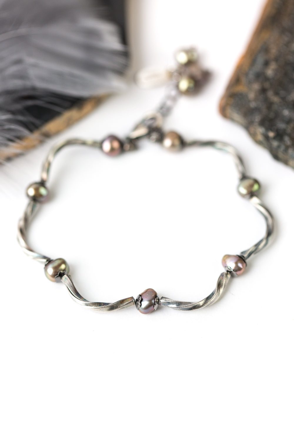Moonlight 7-8" Fresh Water Pearl Simple Layer Bracelet