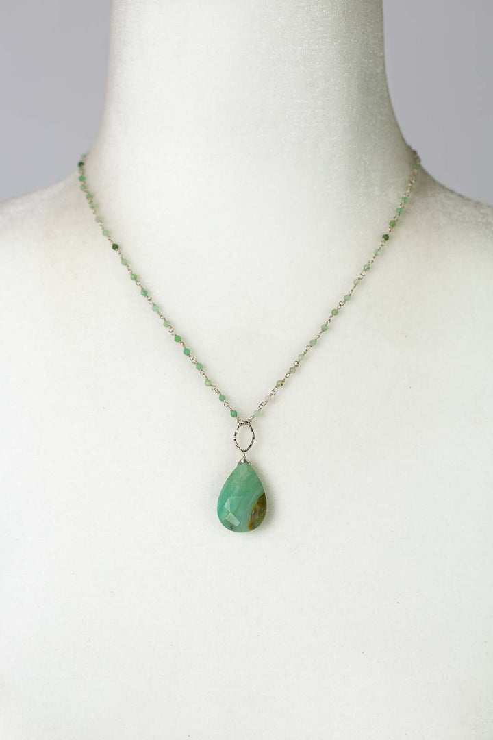 One Of A Kind 16.75-18.75" Chrysoprase Simple Necklace