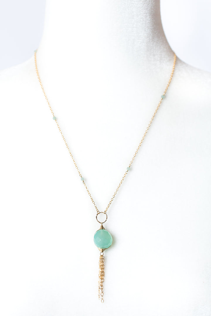 One Of A Kind 20-22" Chalcedony Simple Necklace