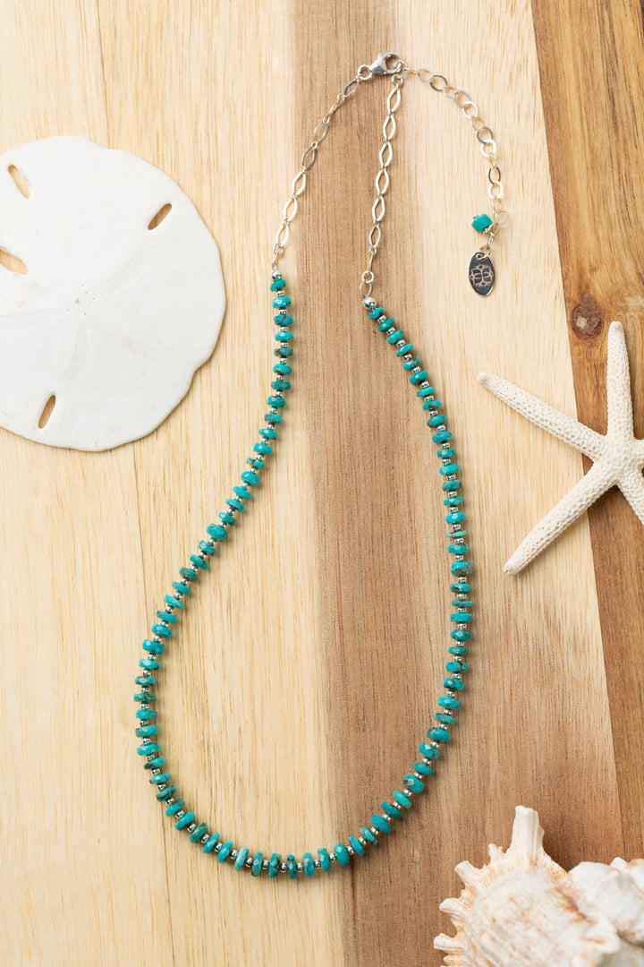 One Of A Kind 16.5-18.5" Natural Turquoise Collage Necklace
