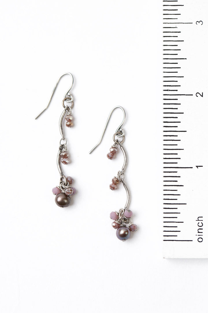 Reflections Pearl & Antique Silver Dangle Earrings
