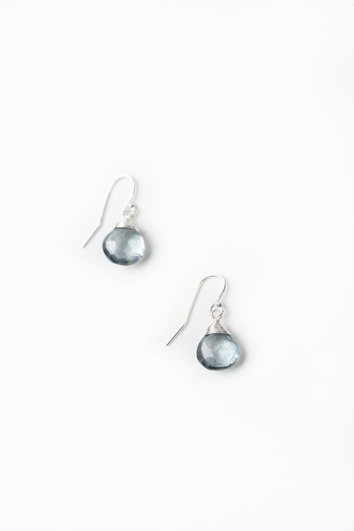Resilience Topaz Simple Briolette Dangle Earrings