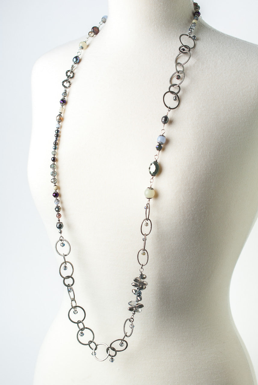 Reflections 44-46" Long Collage Layer Necklace (limited)