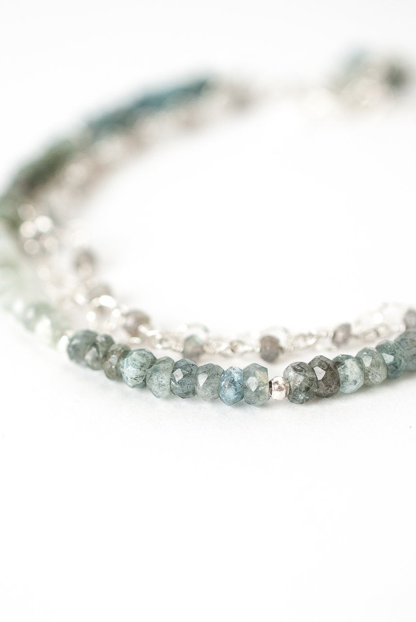 *Resilience 7.25-8.25" Aquamarine Charm Bracelet