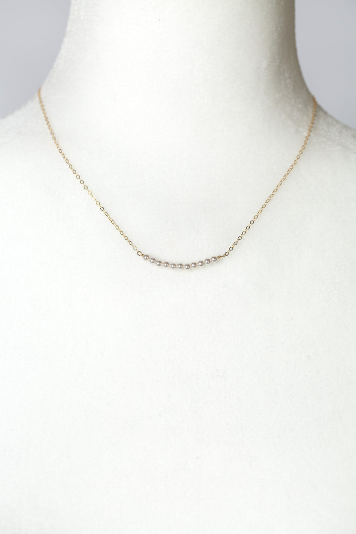 Serenity 15.5-17.5" Pearl Bar Necklace