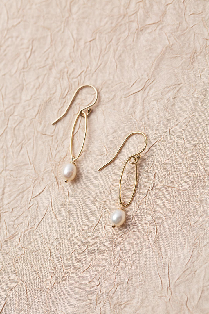 Serenity Freshwater Pearl Dangle Earrings