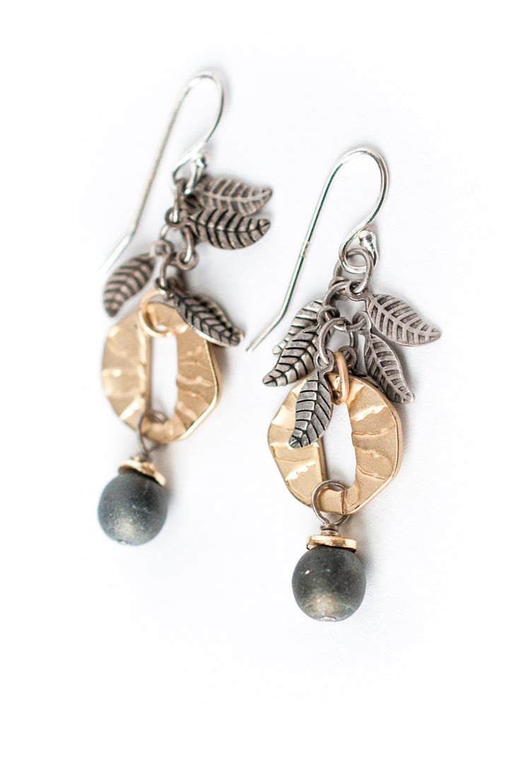 Silver & Gold Hoop Cluster Earrings