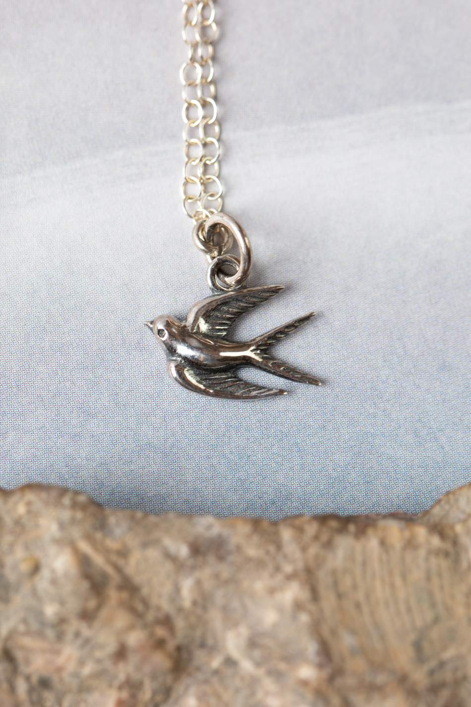 Collage Cluster Charm Sterling Silver Necklace