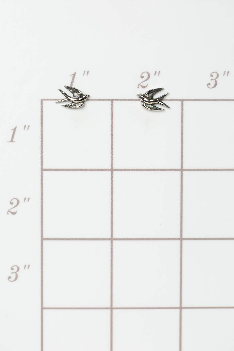 Sentiment Simple Stud Post Bird Earrings