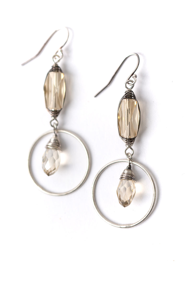 Windsor Cottage Crystal Herringbone Earrings