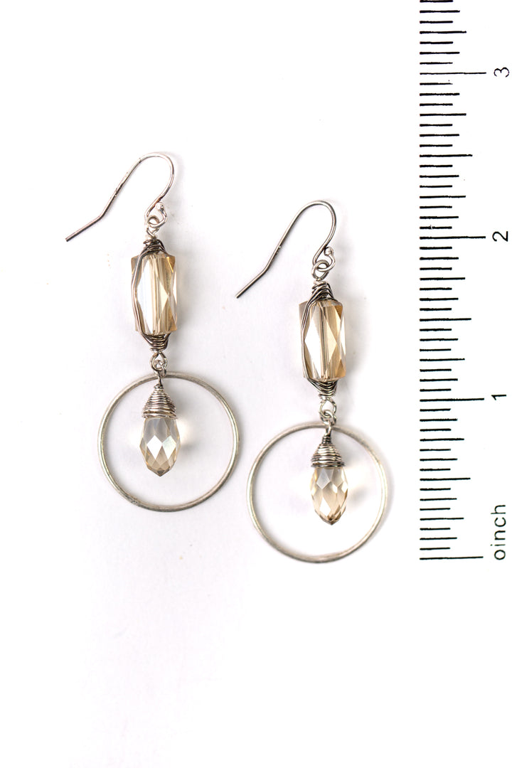 Windsor Cottage Crystal Herringbone Earrings