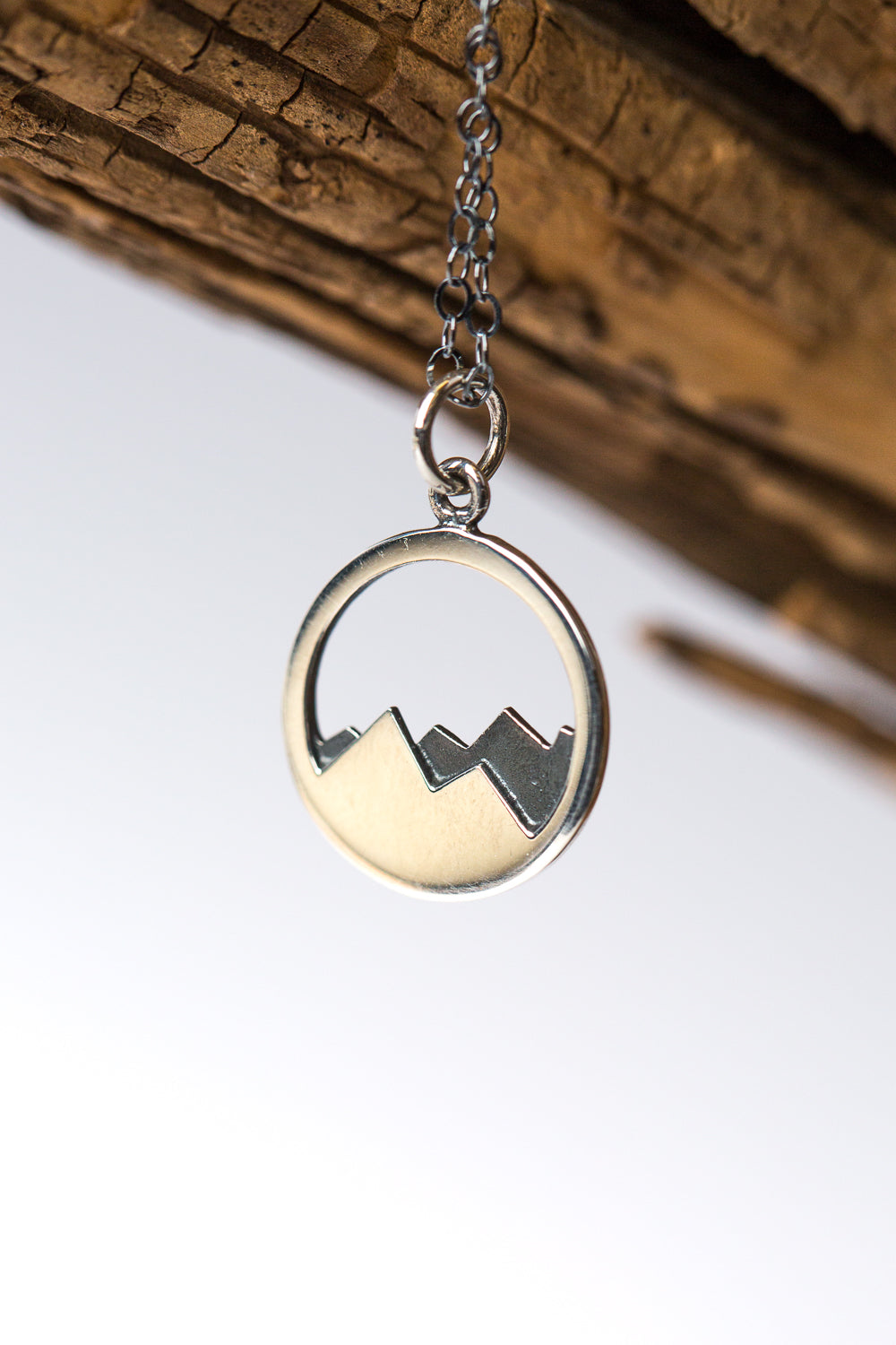 Buy Mountain Love Necklace Silver, Necklace for Mountain Lovers, the Heart  Beats in the Mountains, Pendant With Mountains and Heart, 925 Silver 22K  Gold, Bicolor Online in India - Etsy